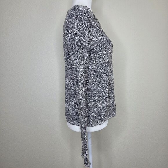 Rag & Bone Black White Sweater Open Knit Boxy Relaxed Women's Size Medium Casual - Picture 4 of 16